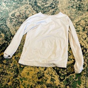 White, athleta, long sleeve, medium